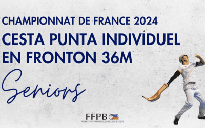 Ch. de France Cesta Punta individuel – Séniors 2024
